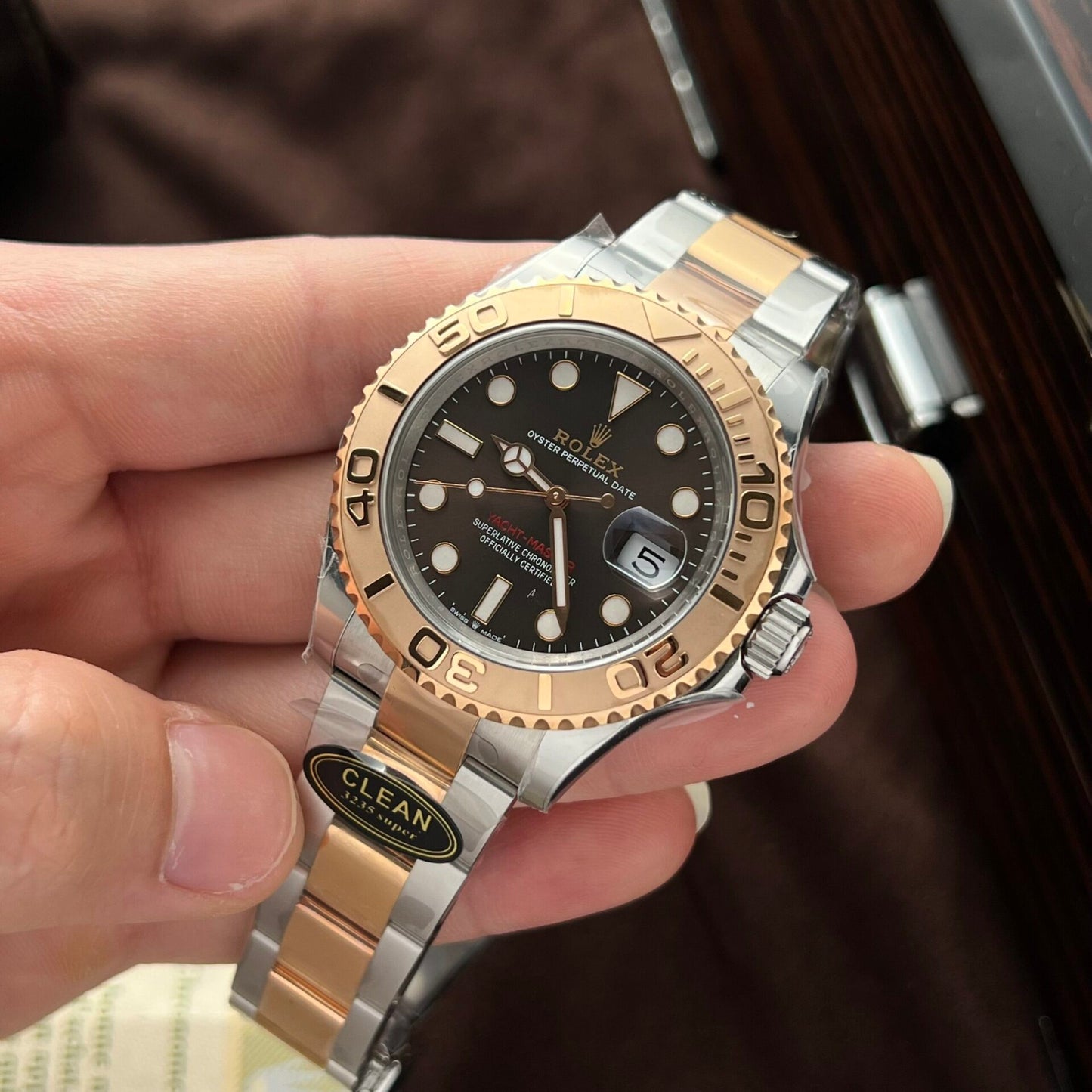 Rolex Yacht-Master 126621 Replica Watch Dial Chocolate Clean Factory 40mm