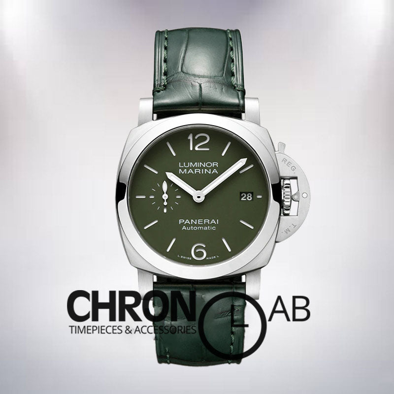 Marina Men's PAM01304 44mm Silver-tone Automatic