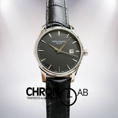 Calatrava Men's 40mm 5227G-010 Black Dial