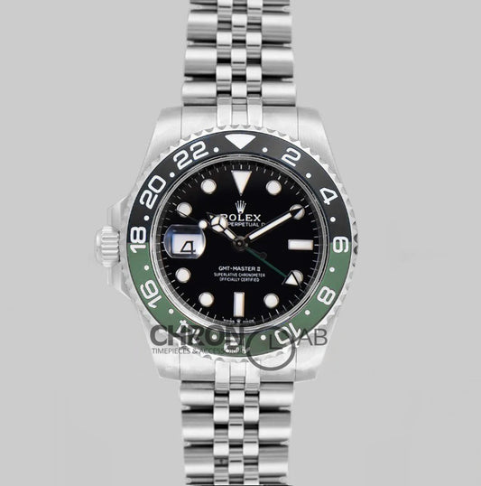 GMT Master II 126710 Sprite Black Dial in Jubilee