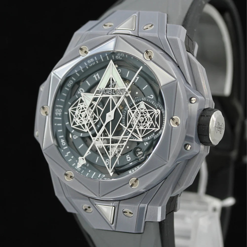 Λουράκι Hublot Big Bang Unico Sang Bleu II Grey Ceramic 45mm