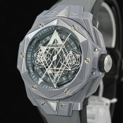 Λουράκι Hublot Big Bang Unico Sang Bleu II Grey Ceramic 45mm