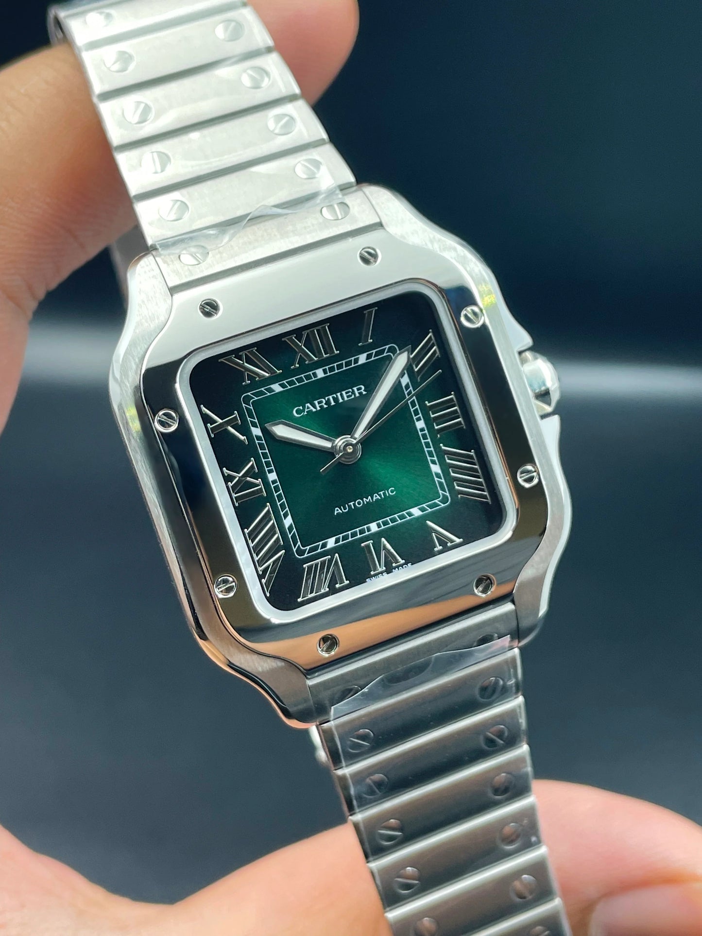 Santos de Cartier Smoky Green Medium WSSA0061