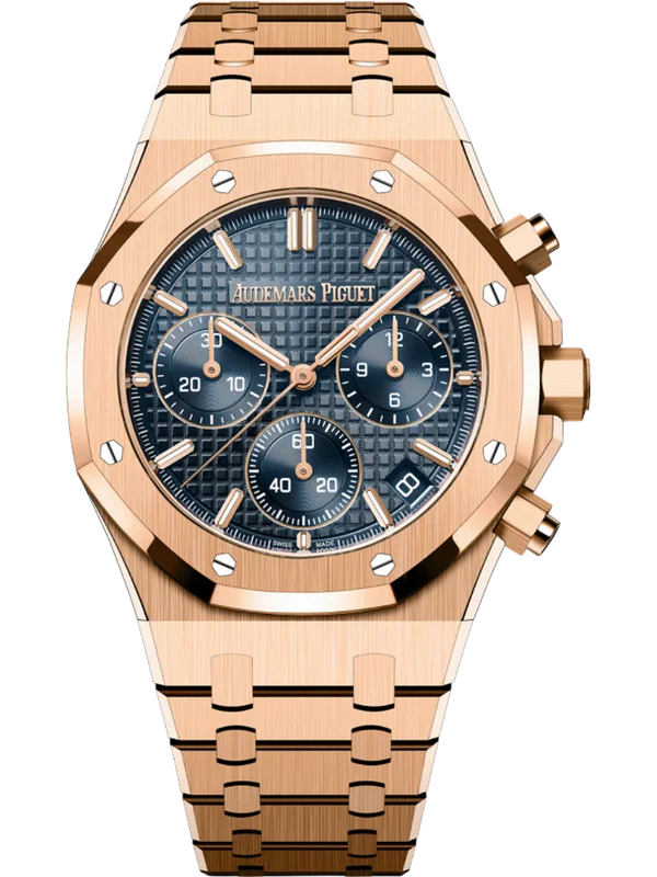 Royal Oak 26240OR.OO.1320OR.05 Rose Gold Blue Dial  41mm