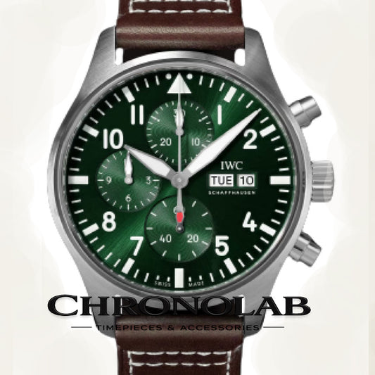 IWC Pilots Chrono IW378005 Men's 43mm Silver