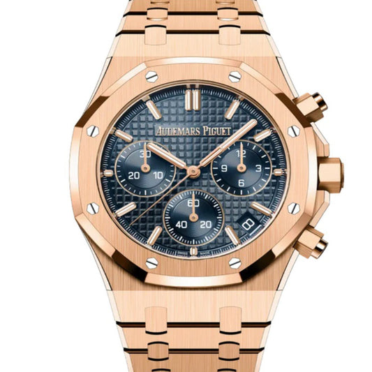 Royal Oak 26240OR.OO.1320OR.05 Rose Gold Blue Dial  41mm