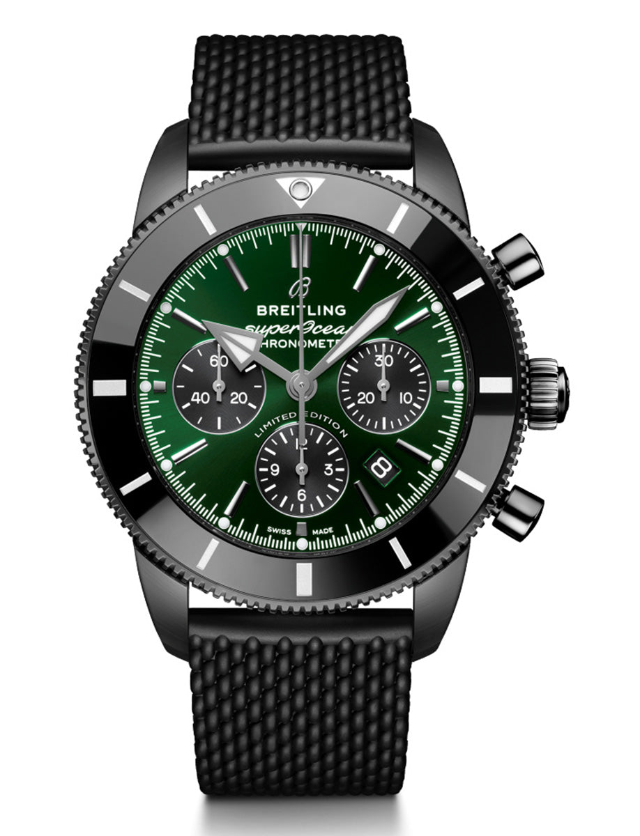 Superocean Heritage B01 Chronograph 44 Limited Edition Green Dial Watch AB01621A1L1A1