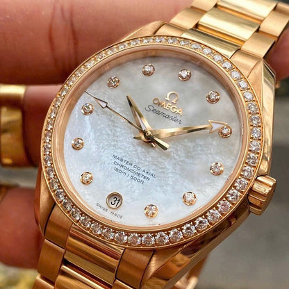 Omega Seamaster Aqua Terra 30mm Rose Gold Replica 231.55.30.20.55.001