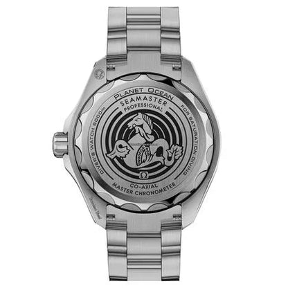 Omega Seamaster Planet Ocean Ultra Deep 45.5mm replica automatic watch case and dial detail – chronolab.gr