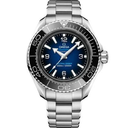 Omega Seamaster Planet Ocean Ultra Deep 45.5mm replica men’s watch front view – chronolab.gr