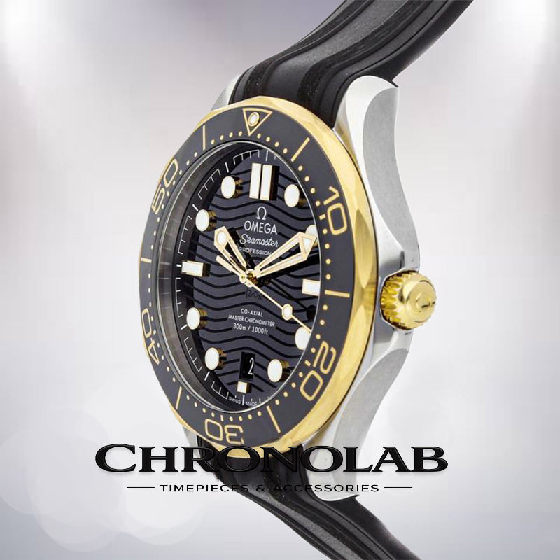 Κάσα 2-Tone Omega Seamaster 41mm 210.22.42.20.01.001 πλάγια όψη