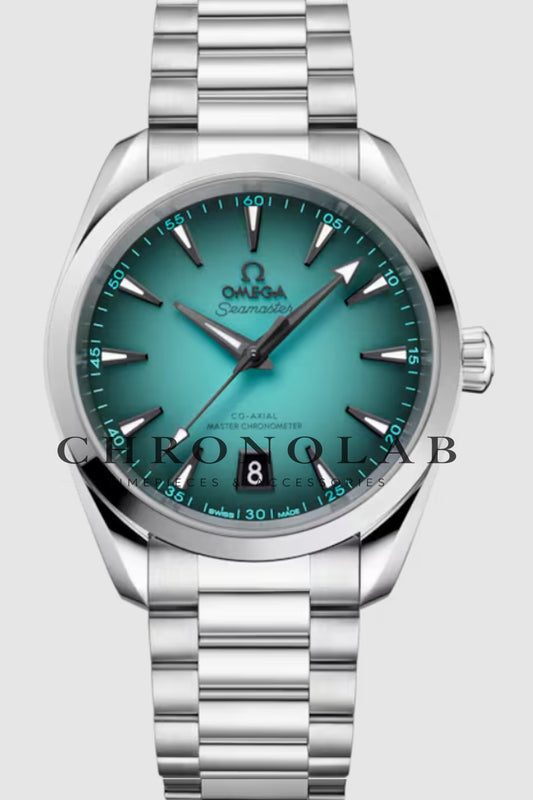 Ρολόι Omega Seamaster Aqua Terra 150M Co-Axial Master Chronometer 43mm ασημί χρώμα έκδοση AA+ με ατσάλινη κάσαΠεριμένω