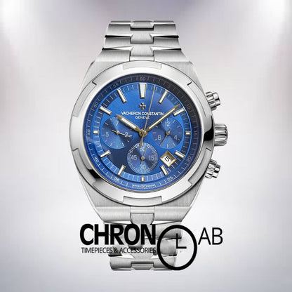 Overseas 42mm Chronograph Blue Dial Men  5500V110A-B148
