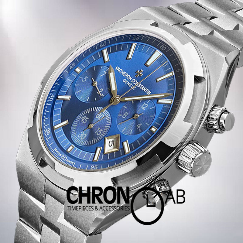 Overseas 42mm Chronograph Blue Dial Men  5500V110A-B148