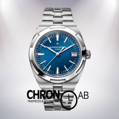 Overseas 42mm Men Silver Blue Dial Automatic 4500V110A-B128