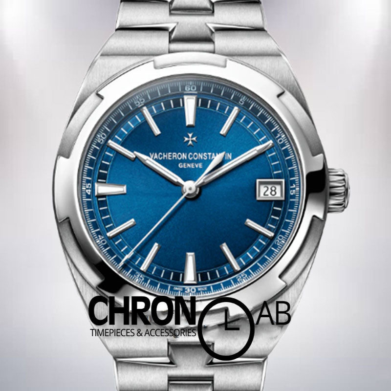 Overseas 42mm Men Silver Blue Dial Automatic 4500V110A-B128