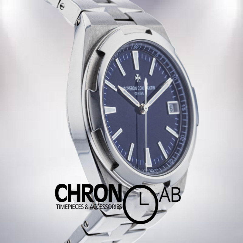 Overseas 42mm Men Silver Blue Dial Automatic 4500V110A-B128