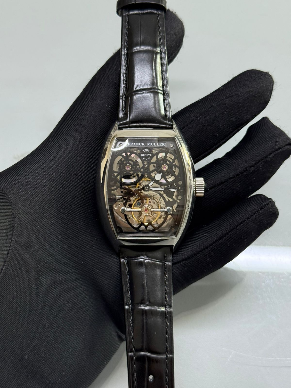 Giga Tourbillon 8889 T G SQT BR SS Black Dial