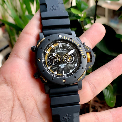 Submersible Navy Seals Titanium Black 47mm Automatic Mens Watch PAM01325