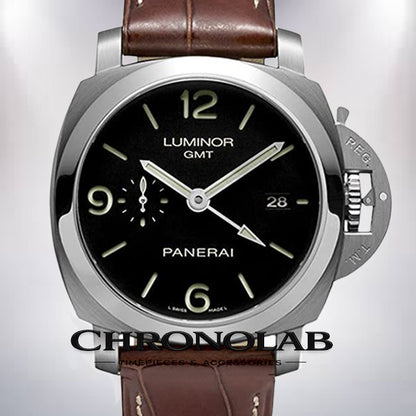 Panerai Luminor GMT PAM00320 men’s 44mm automatic watch with black dial