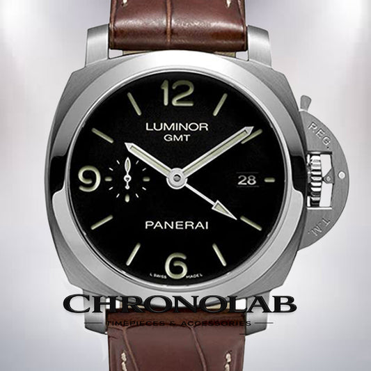 Panerai Luminor GMT PAM00320 men’s 44mm automatic watch with black dial