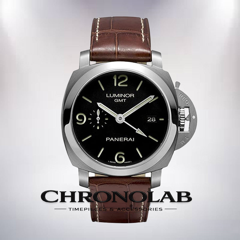 Panerai Luminor GMT PAM00320-001 44mm men’s automatic black dial watch