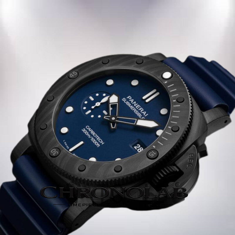 Panerai Submersible men’s 47mm PAM01232 automatic black-tone luxury diver watch