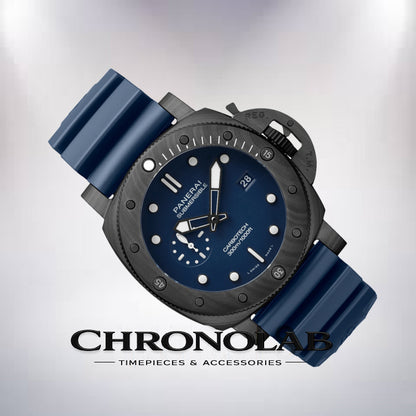 Panerai Submersible PAM01232 47mm black-tone automatic watch close-up men’s