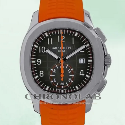Aquanaut Chronograph Ref. 5968A-001 Orange Tropical Rubber 42mm