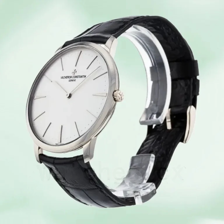 Patrimony 81180000G-9117 Replica Men Leather Strap SS 42mm