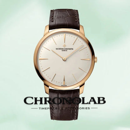 Patrimony 85180/000R-9248 Replica Men Leather Strap Rose Gold 42mm