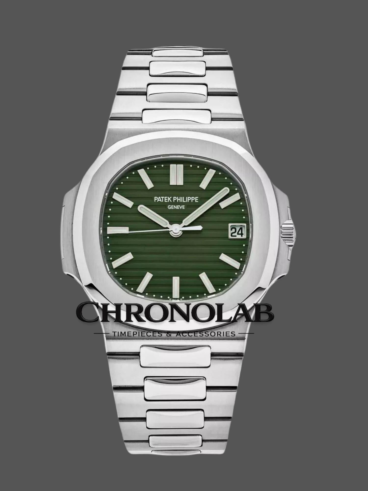 Replica Patek Philippe Nautilus 5711/1A men’s watch 40mm green dial stainless steel case