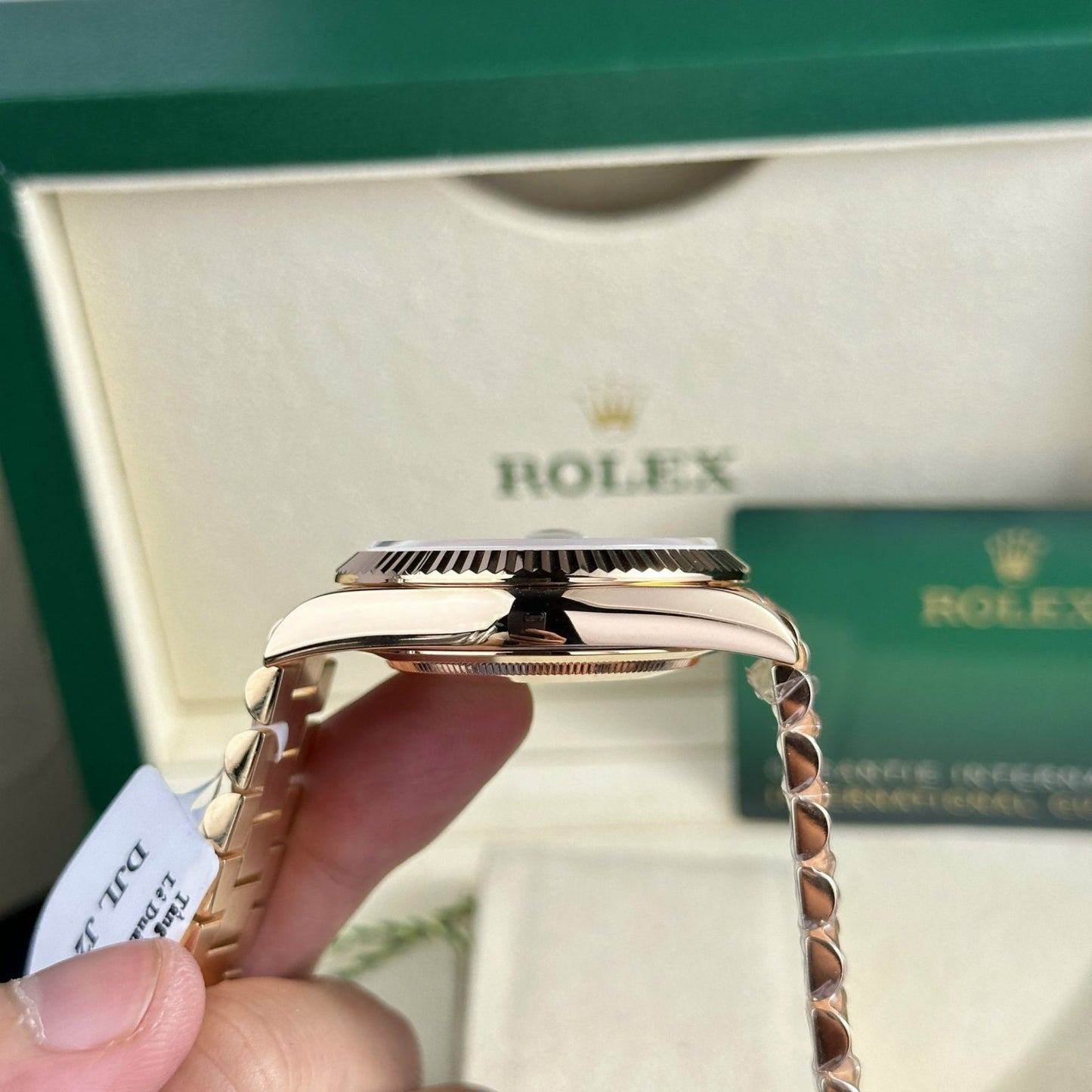 Rolex Best Replica Watch Day-Date 228235 Eisenkiesel Dial 18K Gold Wrapped GMF 40mm