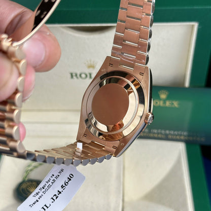 Rolex Best Replica Watch Day-Date 228235 Eisenkiesel Dial 18K Gold Wrapped GMF 40mm