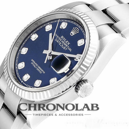 Rolex Datejust 126234 Blue Diamond Dial Stainless Steel 36MM Unisex Replica Watch