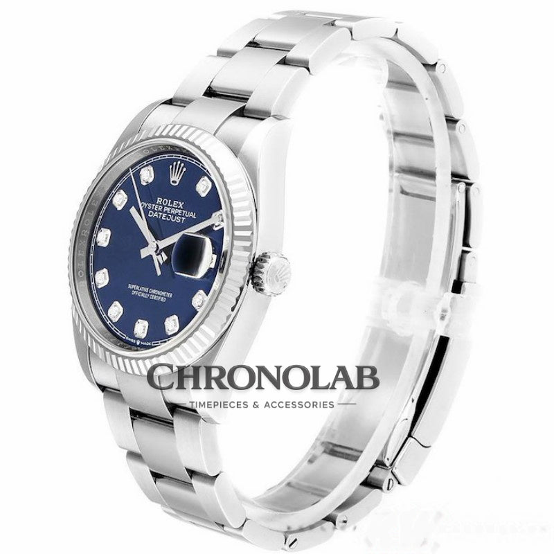 Rolex Datejust 126234 Blue Diamond Dial Stainless Steel 36MM Unisex Replica Watch