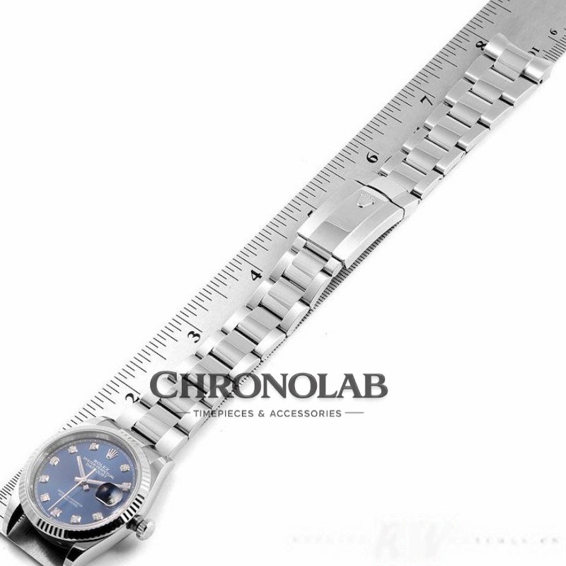 Rolex Datejust 126234 Blue Diamond Dial Stainless Steel 36MM Unisex Replica Watch