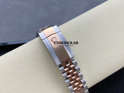 Rolex Datejust 126331 0004 2-Tone Gold Chocolate Dial Diamonds 41mm