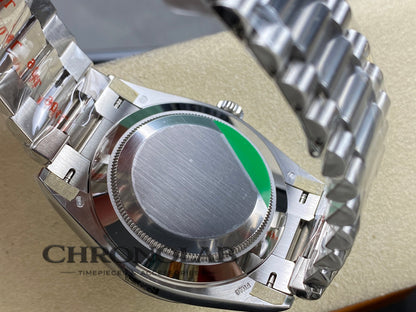 Rolex Day-Date 118239 Black Dial Fluted Bezel 36mm Unisex Replica Watch