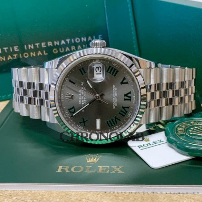 Rolex Datejust 126234 Slate Grey Wimbledon Dial 36MM Unisex Replica Watch