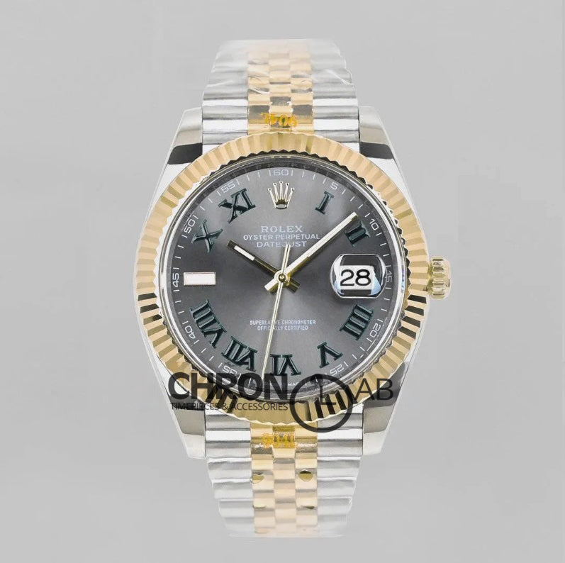 Datejust 3641 126331 Gray Dial in with Roman Markers in Jubilee