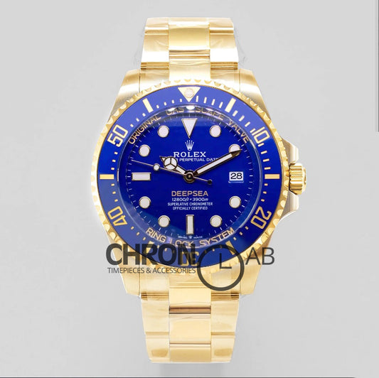 Sea-Dweller Deepsea 136668LB Yellow Gold Blue Dial & Blue Bezel
