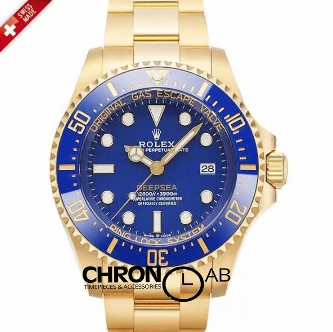 Sea-Dweller Deepsea 136668LB Yellow Gold Blue Dial & Blue Bezel