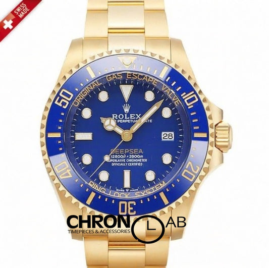 Sea-Dweller Deepsea 136668LB Yellow Gold Blue Dial & Blue Bezel