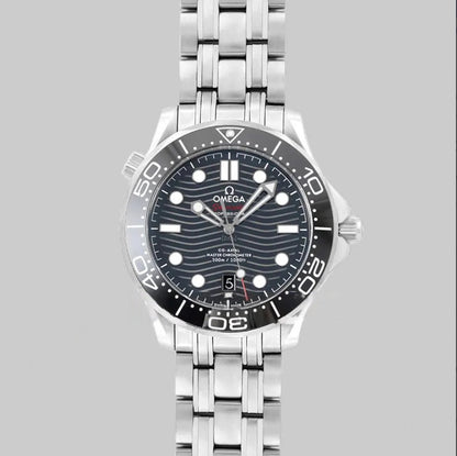 Omega Seamaster Diver 300M SS black ceramic bezel black dial automatic watch – chronolab.gr