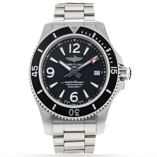 Superocean Automatic 44mm stainless steel UK exclusive watch with black dial
