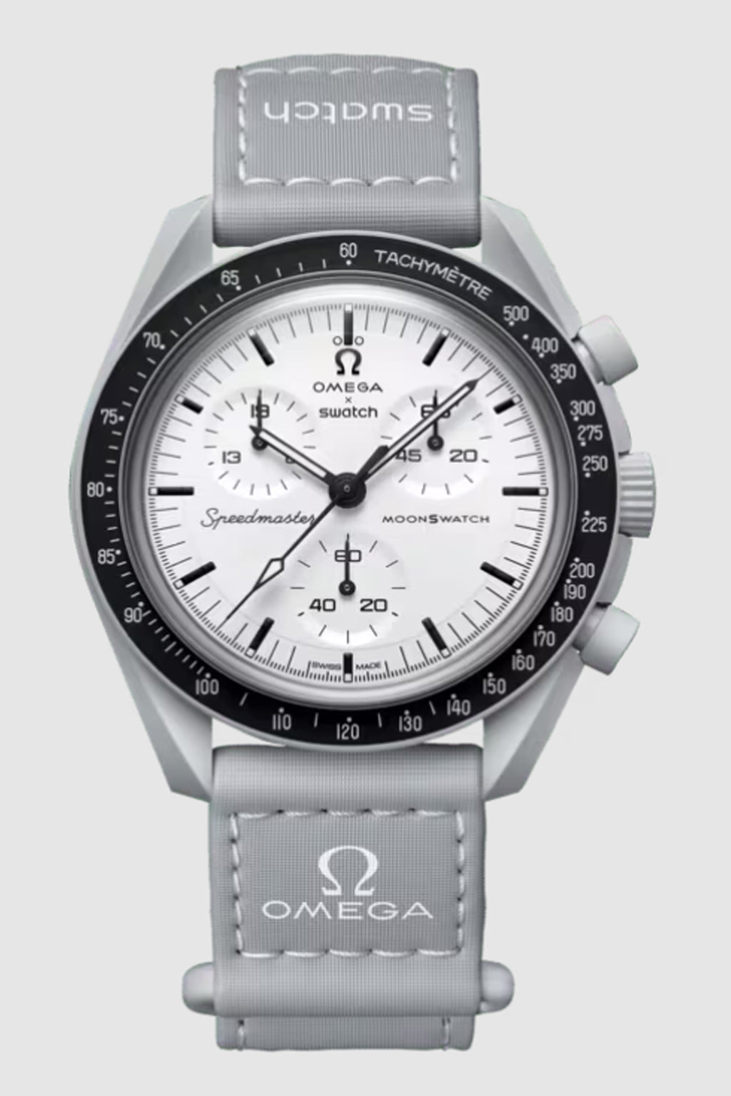Ρολόι Swatch x Omega MoonSwatch Mission on Earth Lava 1965 SO33M106 μαύρο πορτοκαλί χρώμα έκδοση AA+ με λουράκι βέλκρο