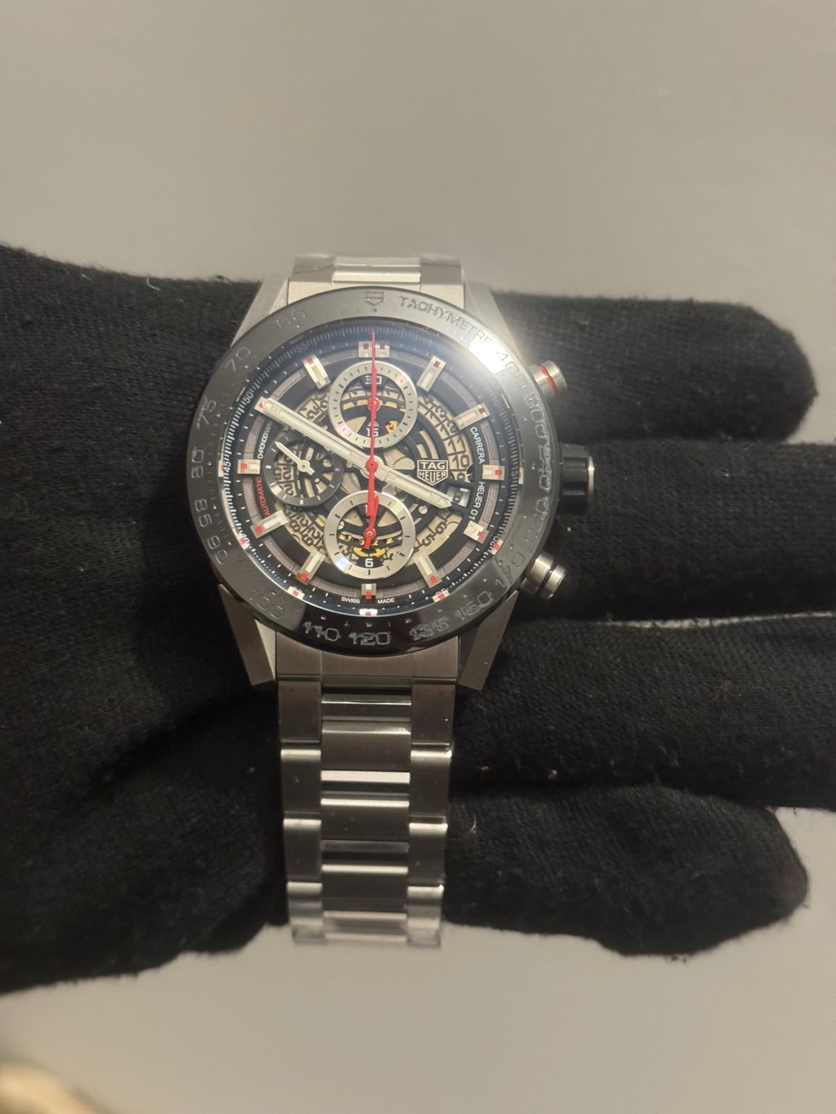 TAG Heuer Carrera 01 Replica Watches 45mm Steel Black – ανδρικό ρολόι Swiss Made