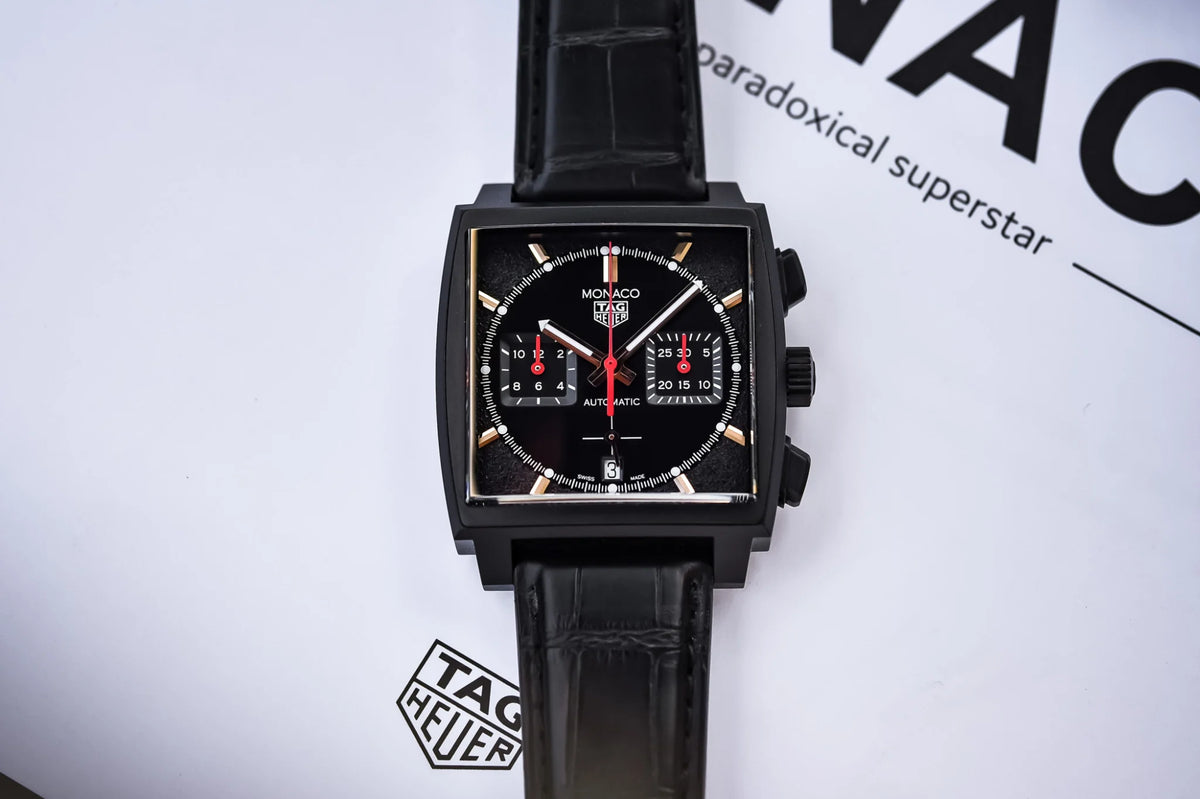 Ανδρικό TAG Heuer Monaco Dark Lord 39mm χρονογράφος limited edition