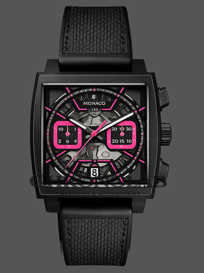 TAG Heuer Monaco Chronograph Skeleton red Replica 39mm